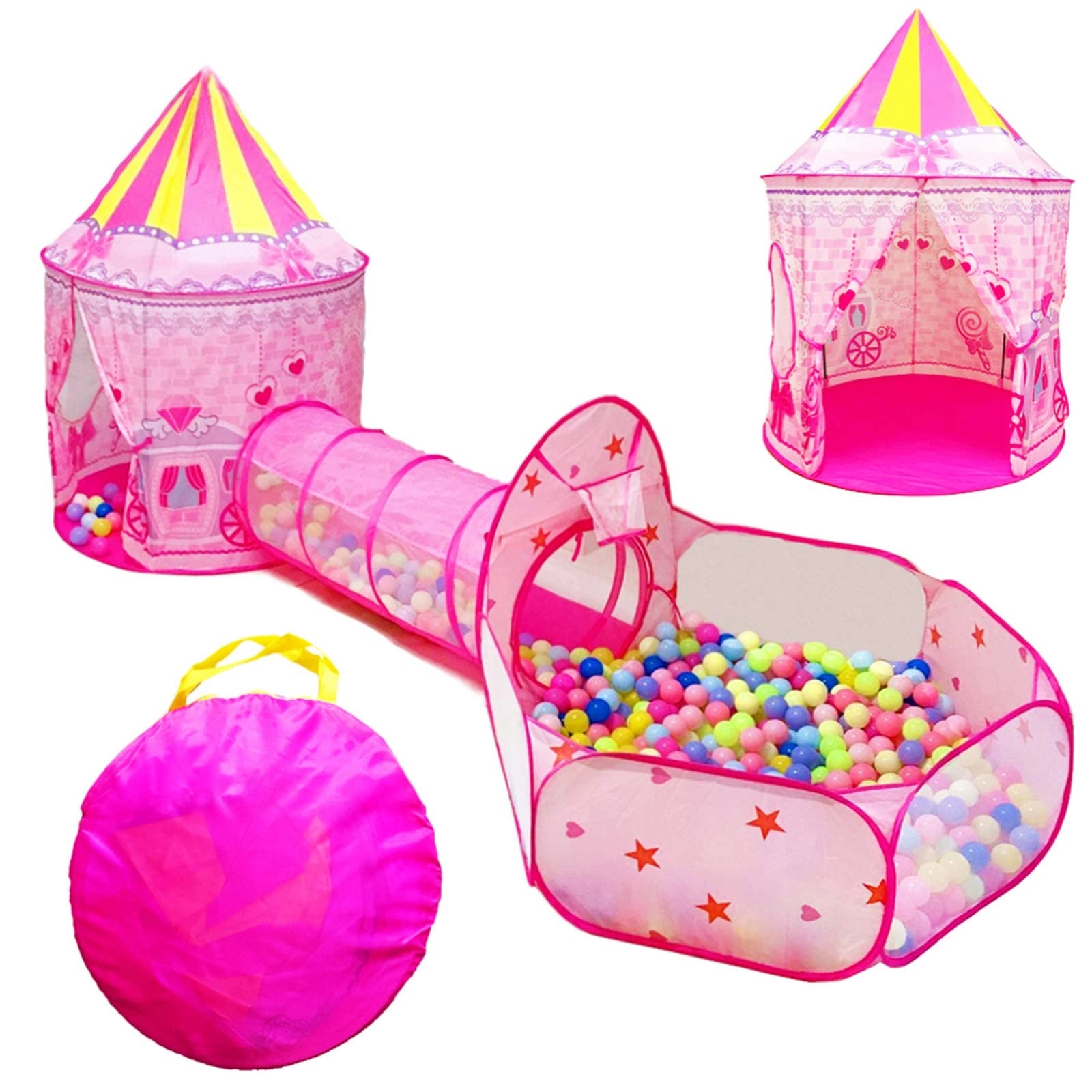 Space Ship Play Tent + Crawl Tunnel + Ball Pit