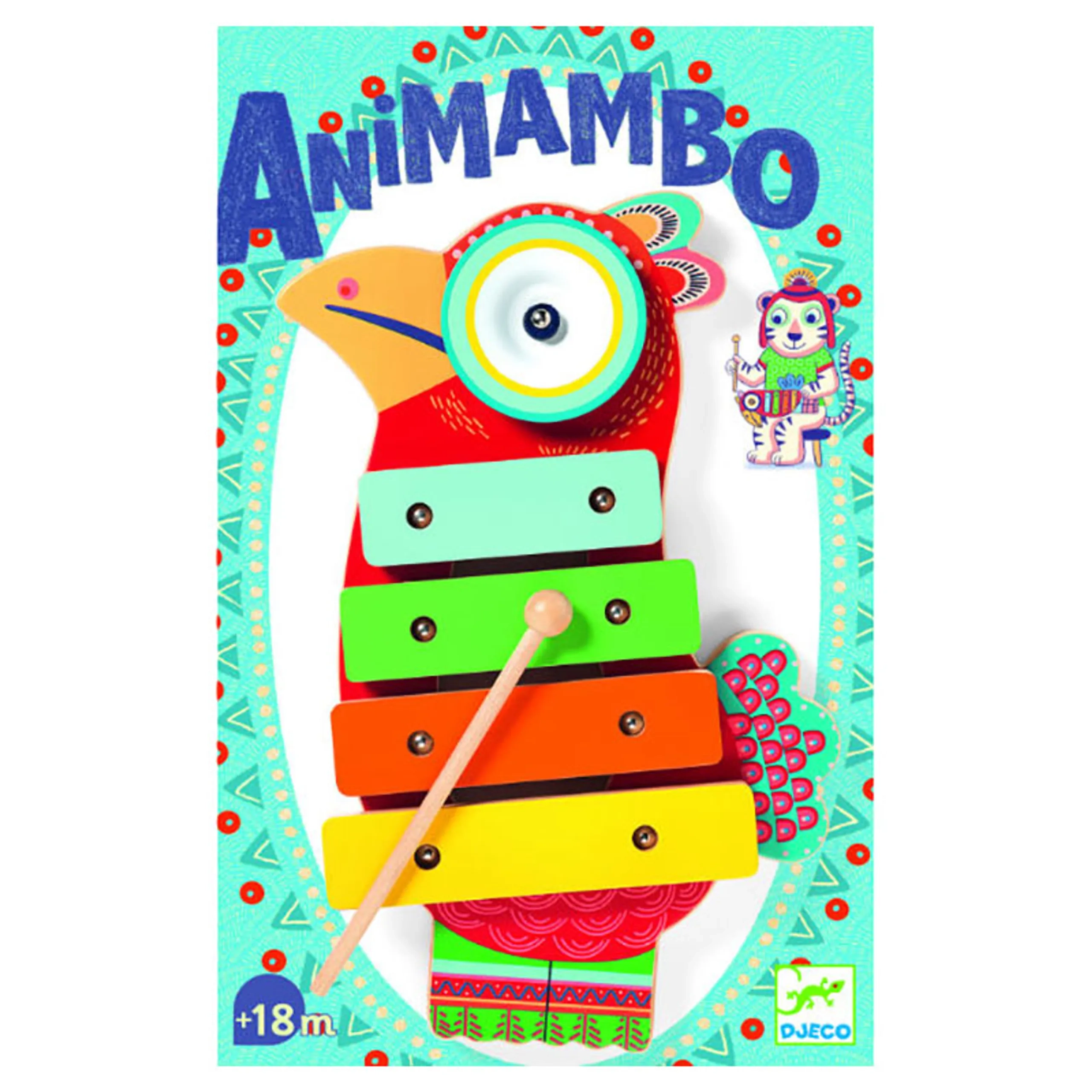 DJECO Animambo Cymbal And Xylophone - 18 months & above