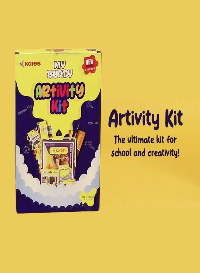 Creative Artivity Kit - 13-in-1 Transparent Zipper Pouch Ages 3+