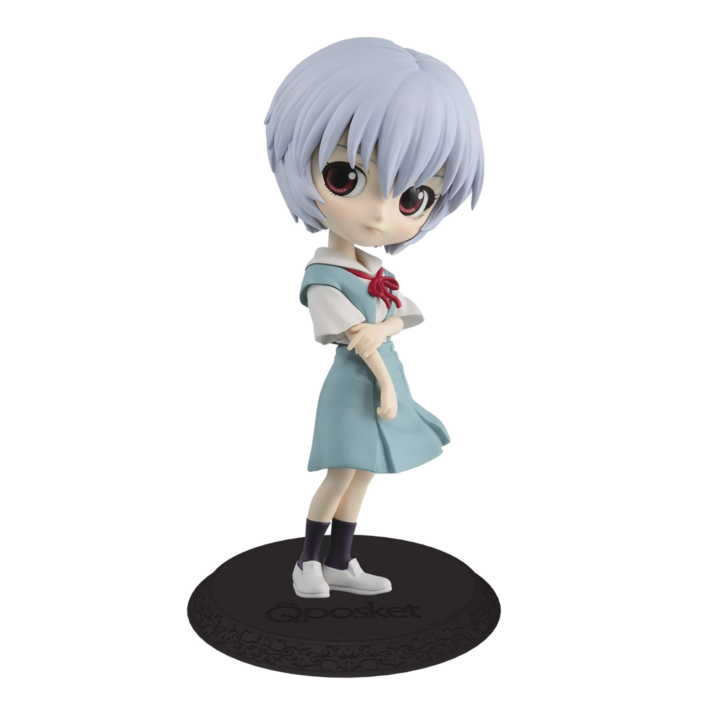 Banpresto Rei Ayanami - Evangelion Movie Q Posket - Multicolor Base stand included (13.97 cm) (BP35947)