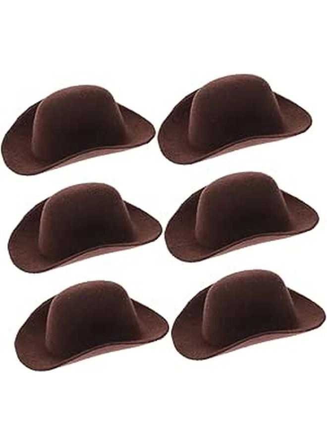 laladefiee Mini Cowboy Hat - 6Pcs 9X6.5X3CM