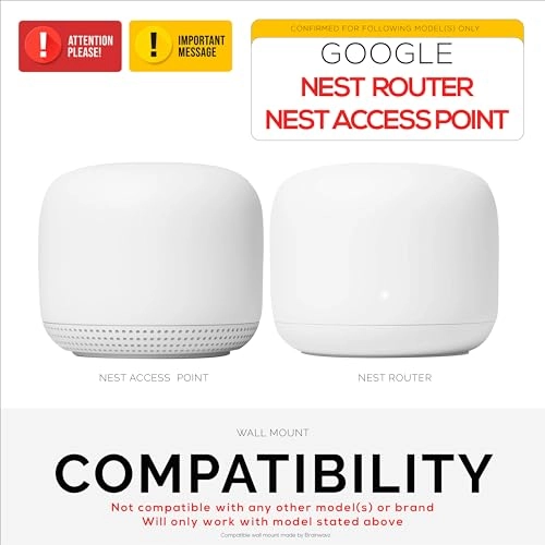 GNSTWFI2200-W01 - 1 Compatible with Google Nest WiFi Router & Google Nest WiFi Point