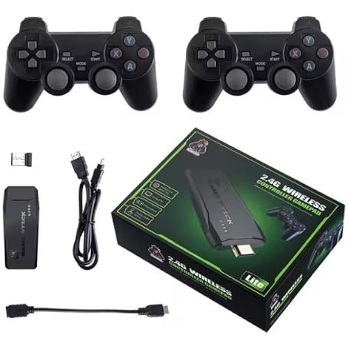 rayihni Wireless Game Controller - 2.4G 2 Controllers + USB Adapter