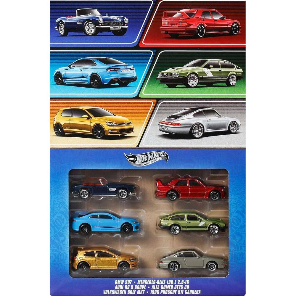 COLOR LAND CHILDRENS TOYS CENTER LLC Silver Series Euro Style Die-Cast Cars - 1:64 6pcs