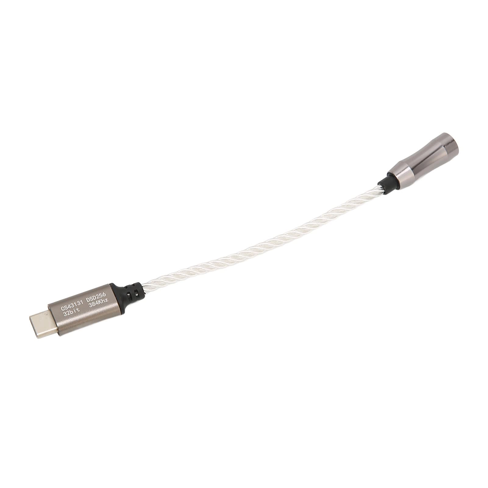 OVAQUIXI Headphone Amplifier Adapter - Type C to 3.5mm CS43131 120dB SNR