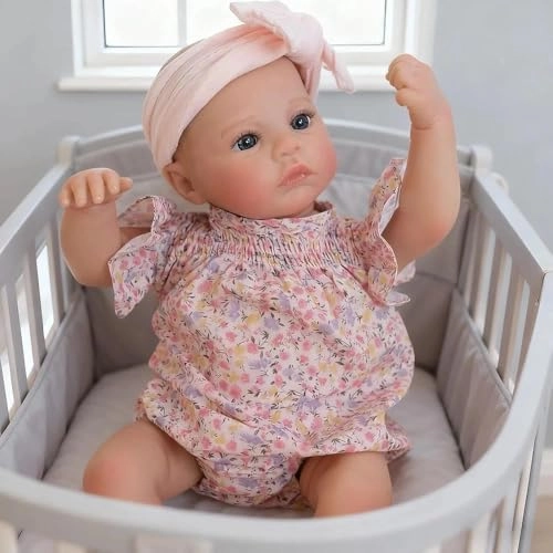 Meadow Reborn Baby Doll - 19 inch Vinyl Girl Ages 3+
