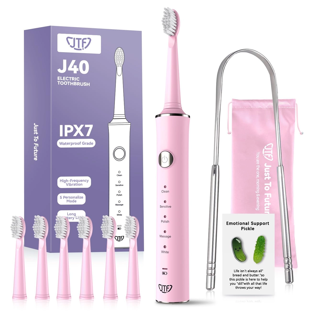 J40 - Sonic 5 Modes 6 Brush Heads