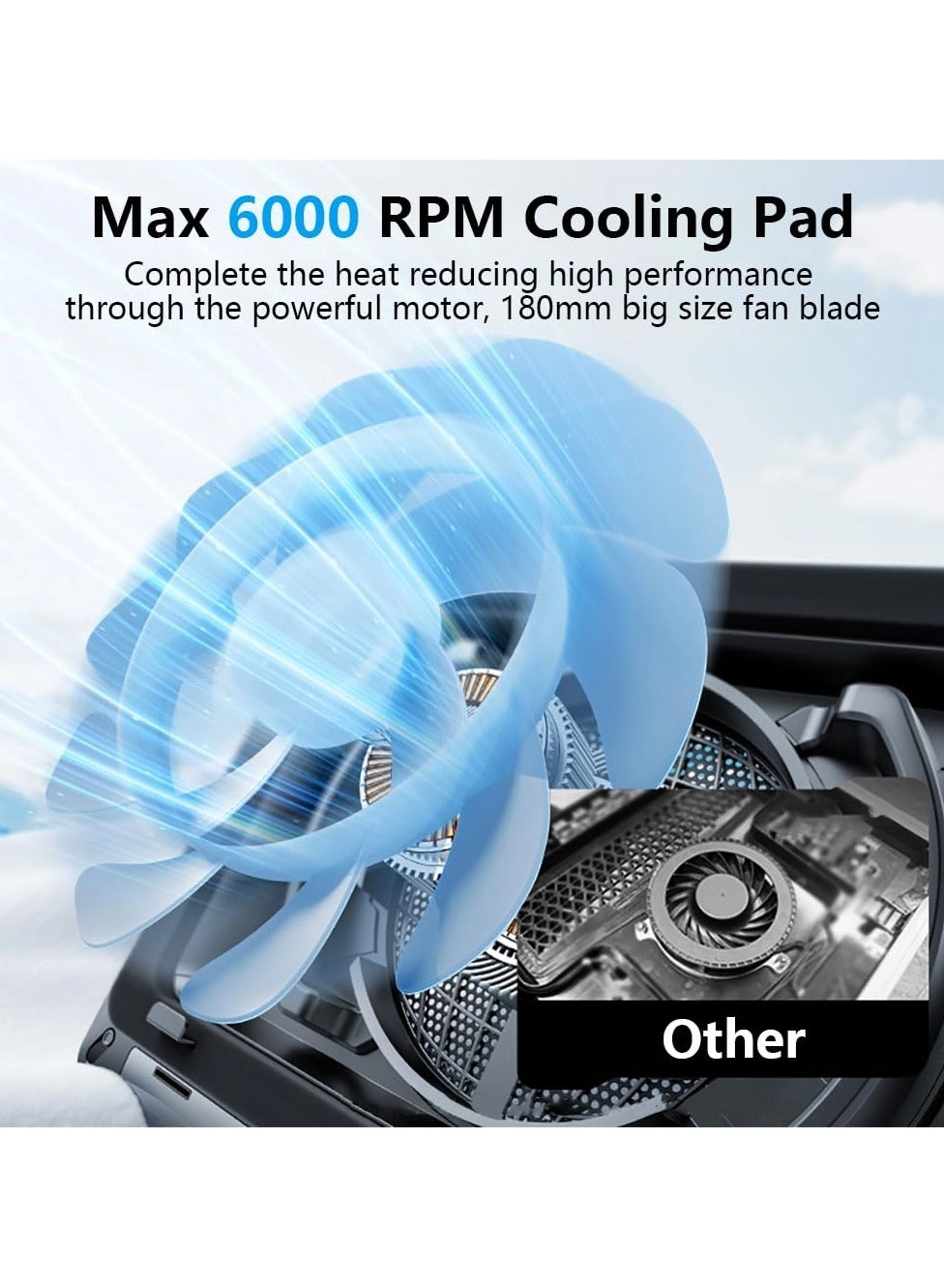 Gaming Laptop Cooling Pad - 15.6-19.3inch