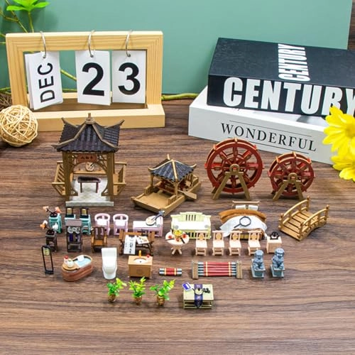 3D Wooden Puzzle Bookshelf Insert - Library of Books 1:24