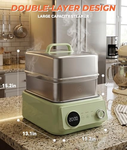 Double-Layer steamer - 10.6 Quarts