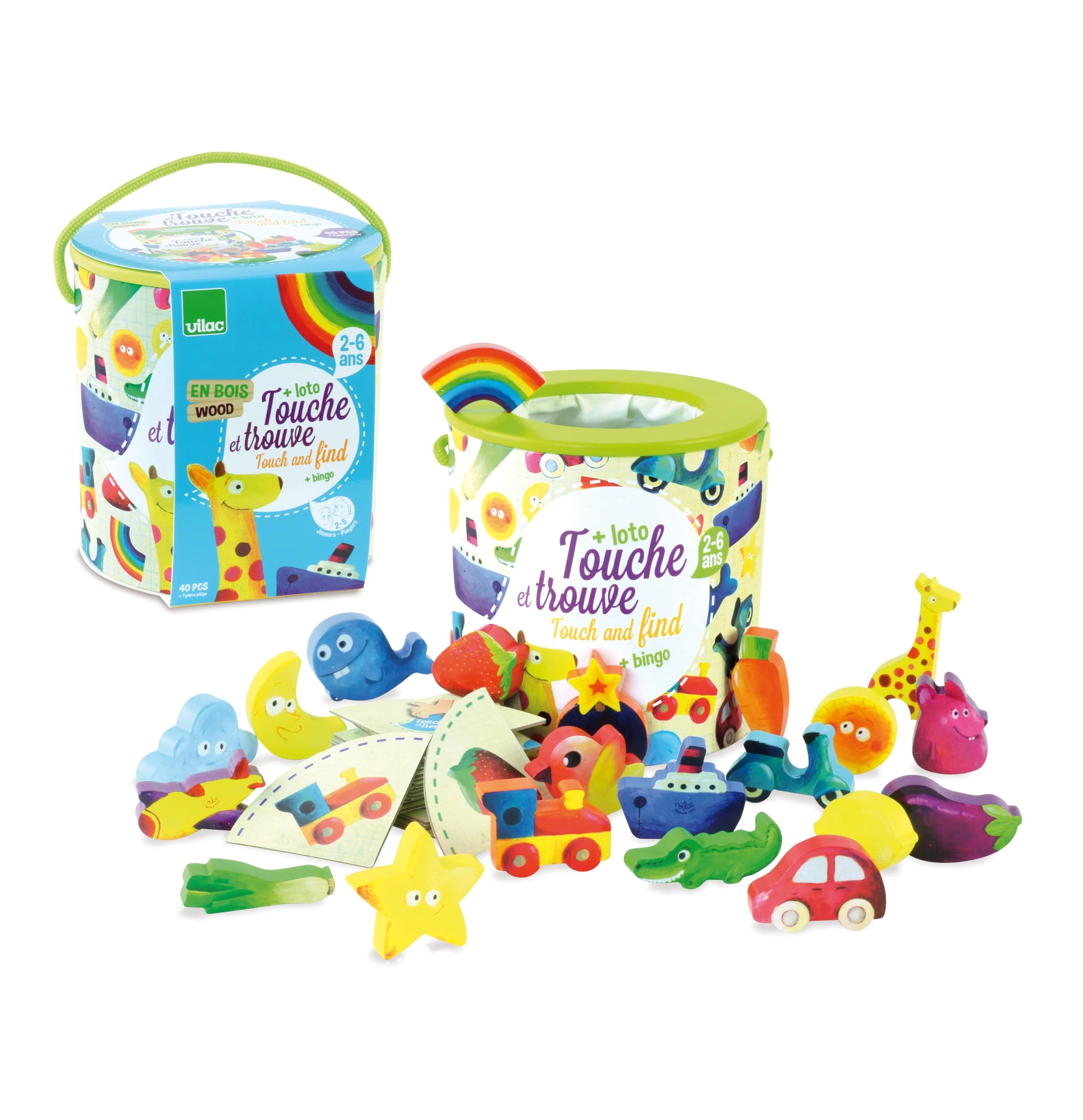 Vilac Feel And Find Game - 2 years To 6 years 21 pieces