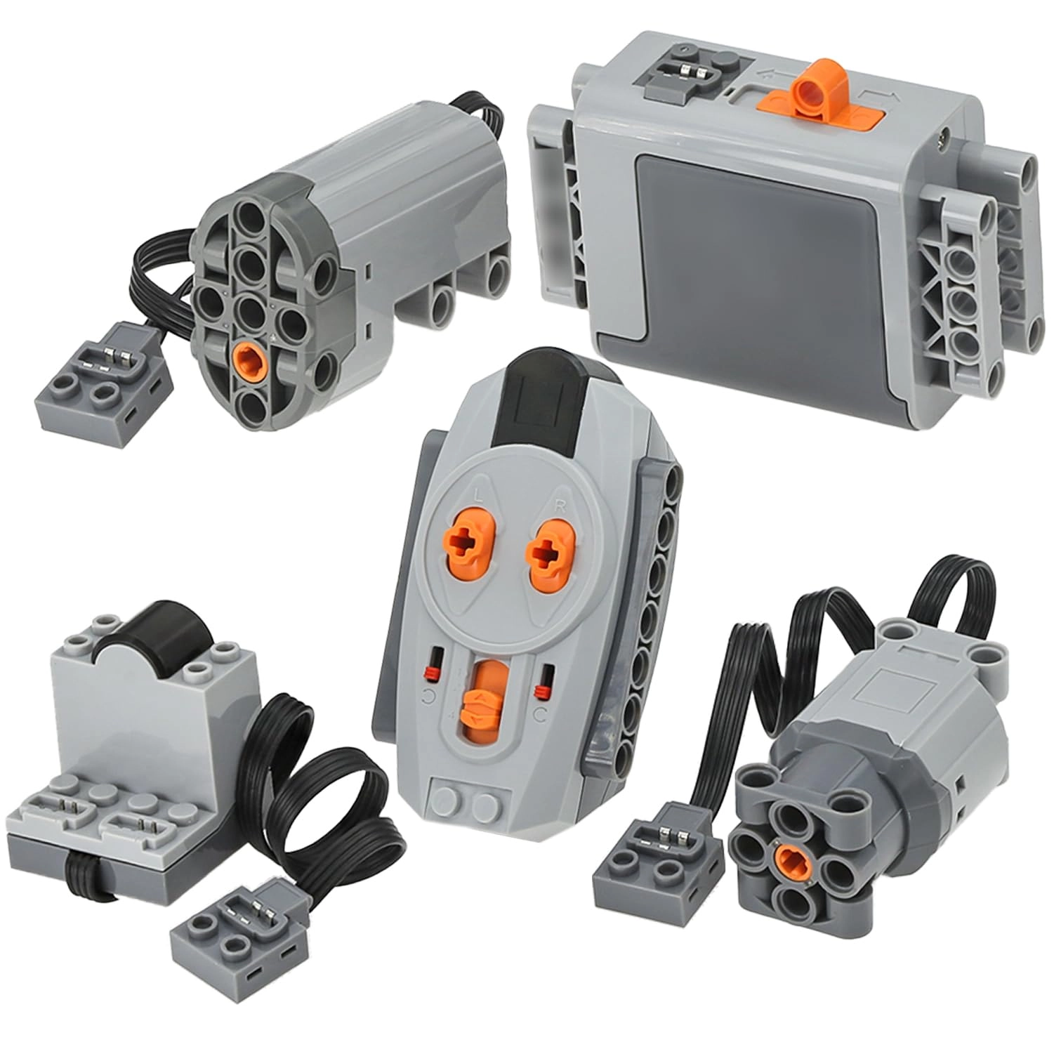 AIMATRIX servo motor + L-motor + AA battery pack + infrared receiver + motor controller - 5 pcs