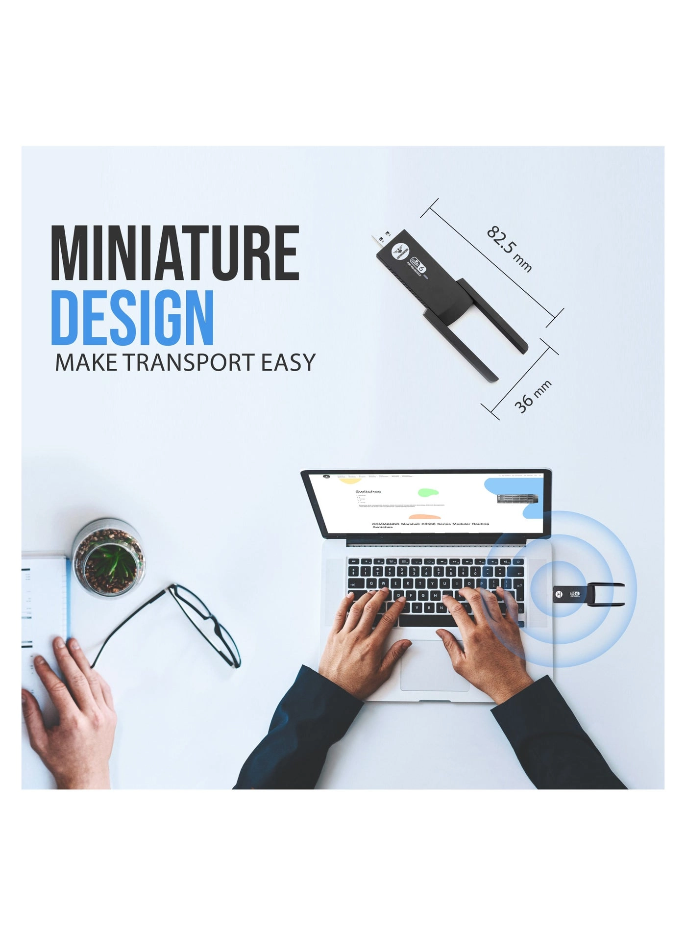 AirBULLET - Dual Band USB 3.0 Wi-Fi 6