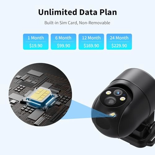 Cellular Security Camera Outdoor 2K