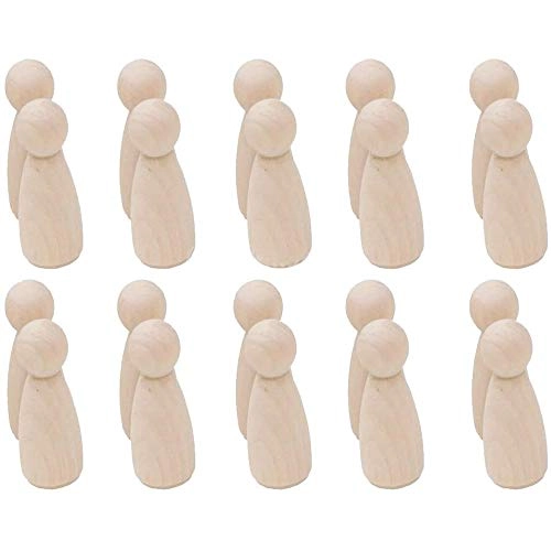 Wooden Peg Doll - 20 pcs