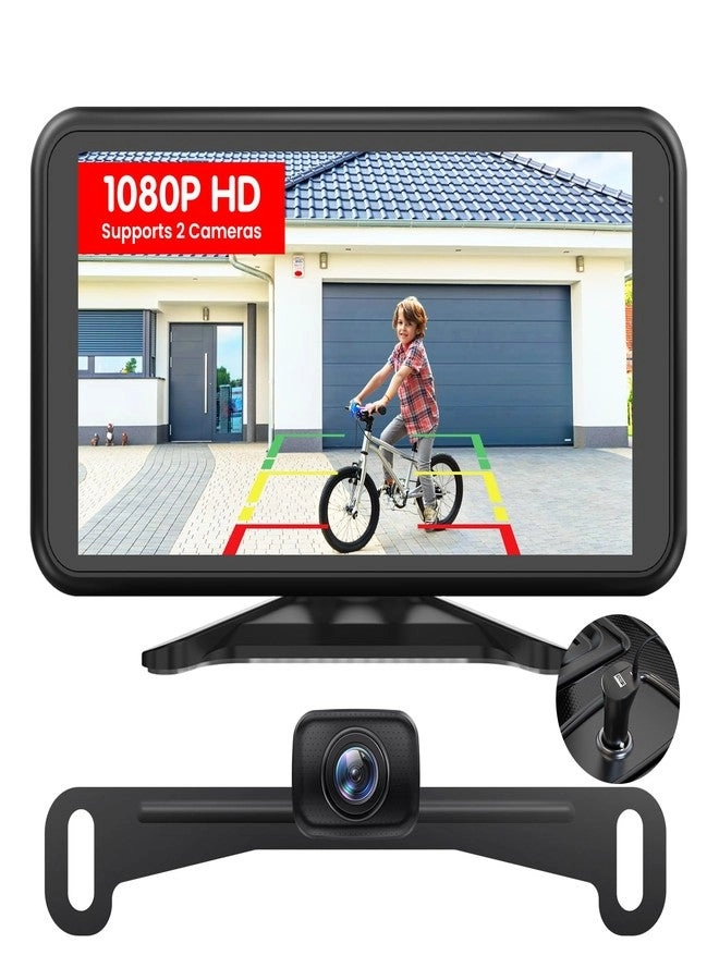 Magnetic Solar Wireless Backup Camera - Night Vision Wireless 1080P