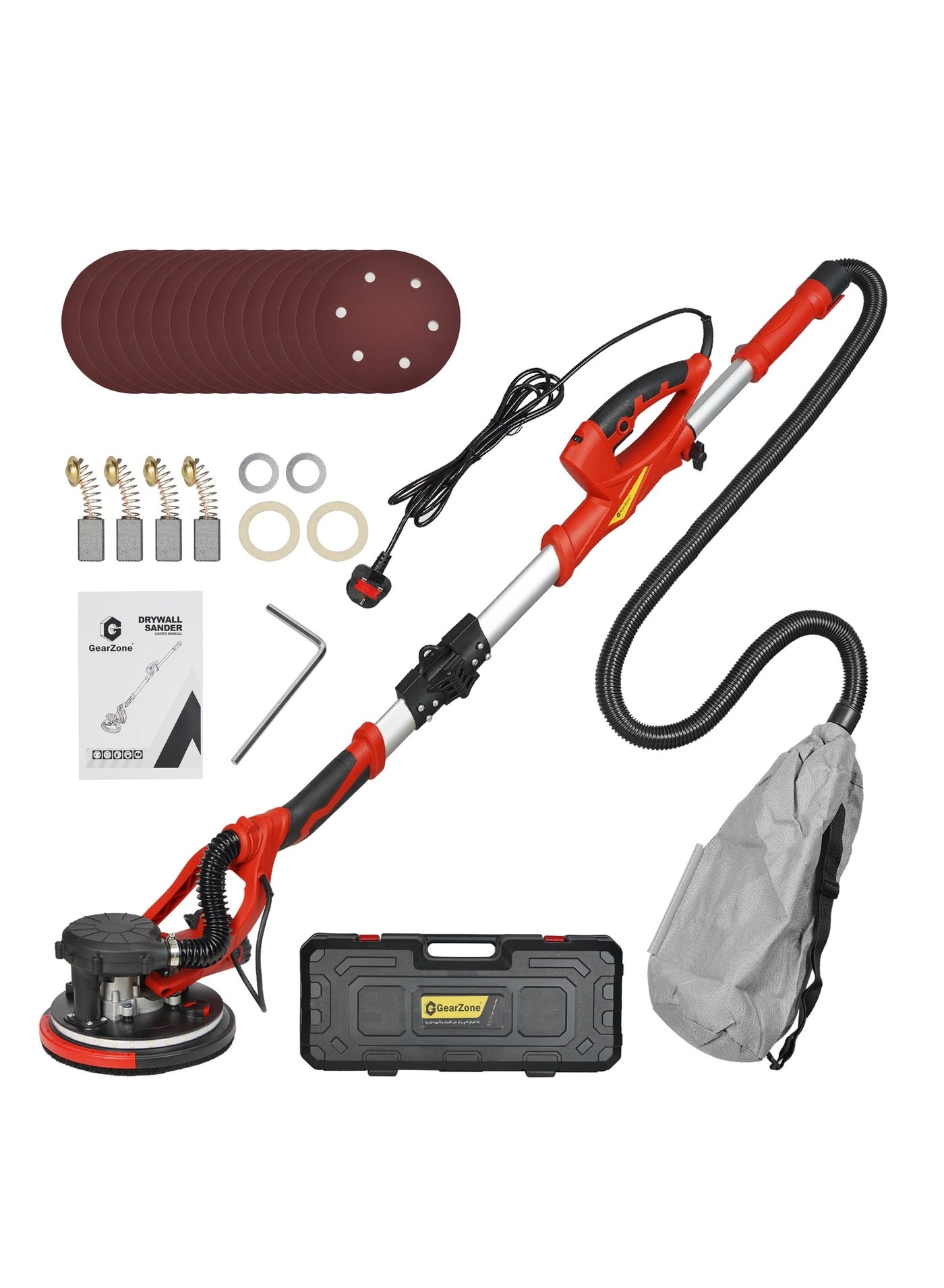 GearZone yy013-pt - 800W Variable Speed Drywall Sander