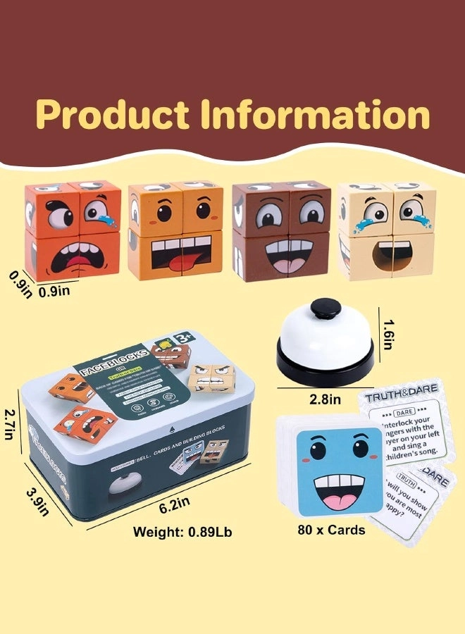 Face Blocks - Wooden 16 blocks 3+ Years