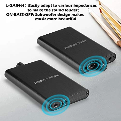 Headphone Amplifier - 16-600Ω 3000mAh Bass Boost