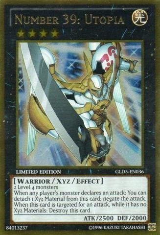 Konami Yu-Gi-Oh! Number 39: Utopia GLD5-EN036