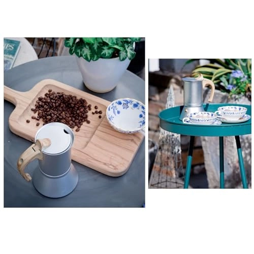 3 Cup Italian Styles Coffee Maker - 150ml Aluminum Alloy Stainless Steel