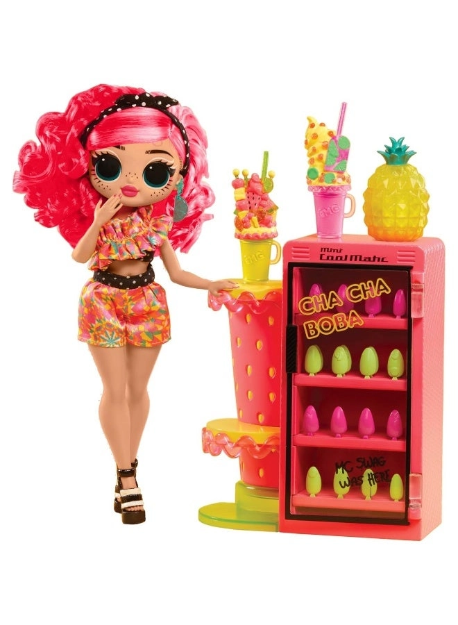 Pinky Pops Doll - Space-Themed Bright Pink Hair Ages 4+