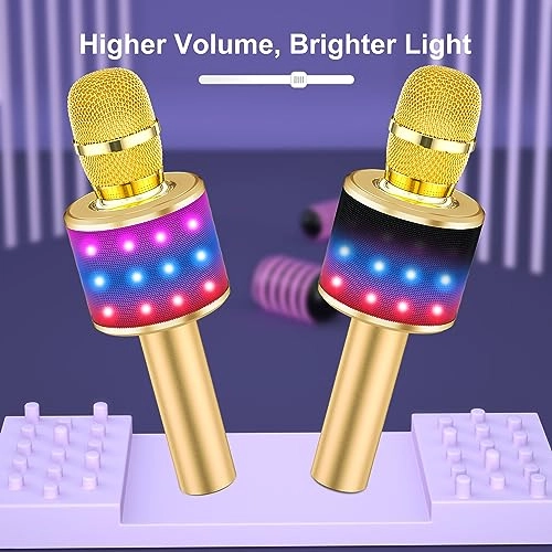 Karaoke Microphone Q78 - Bluetooth Disco Lights Echo Effect