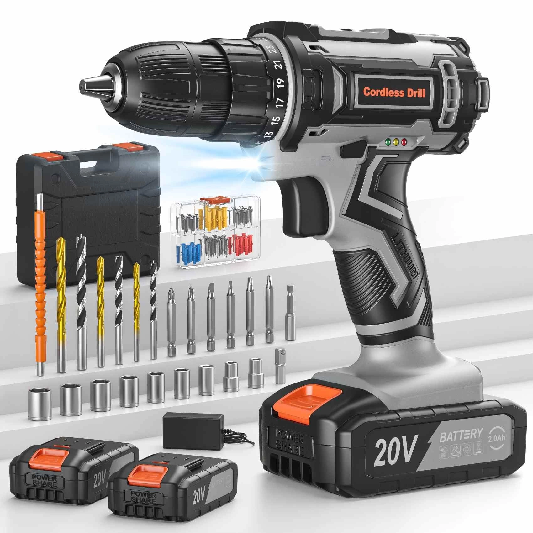 Cordless Drill Driver - 2000mAh