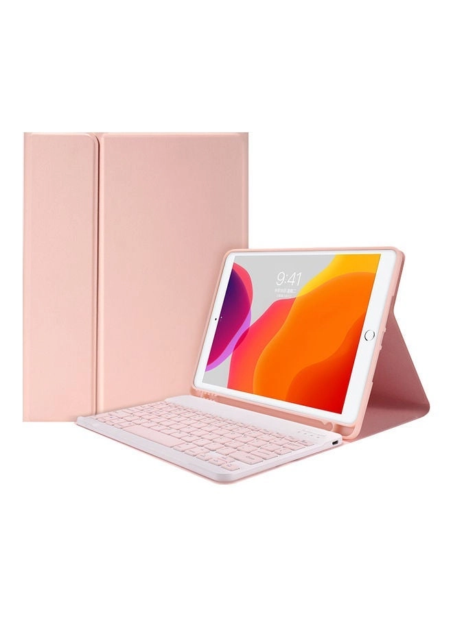 NIBEMINENT Detachable Bluetooth Keyboard Case with Elastic Pen Slot for Tablet