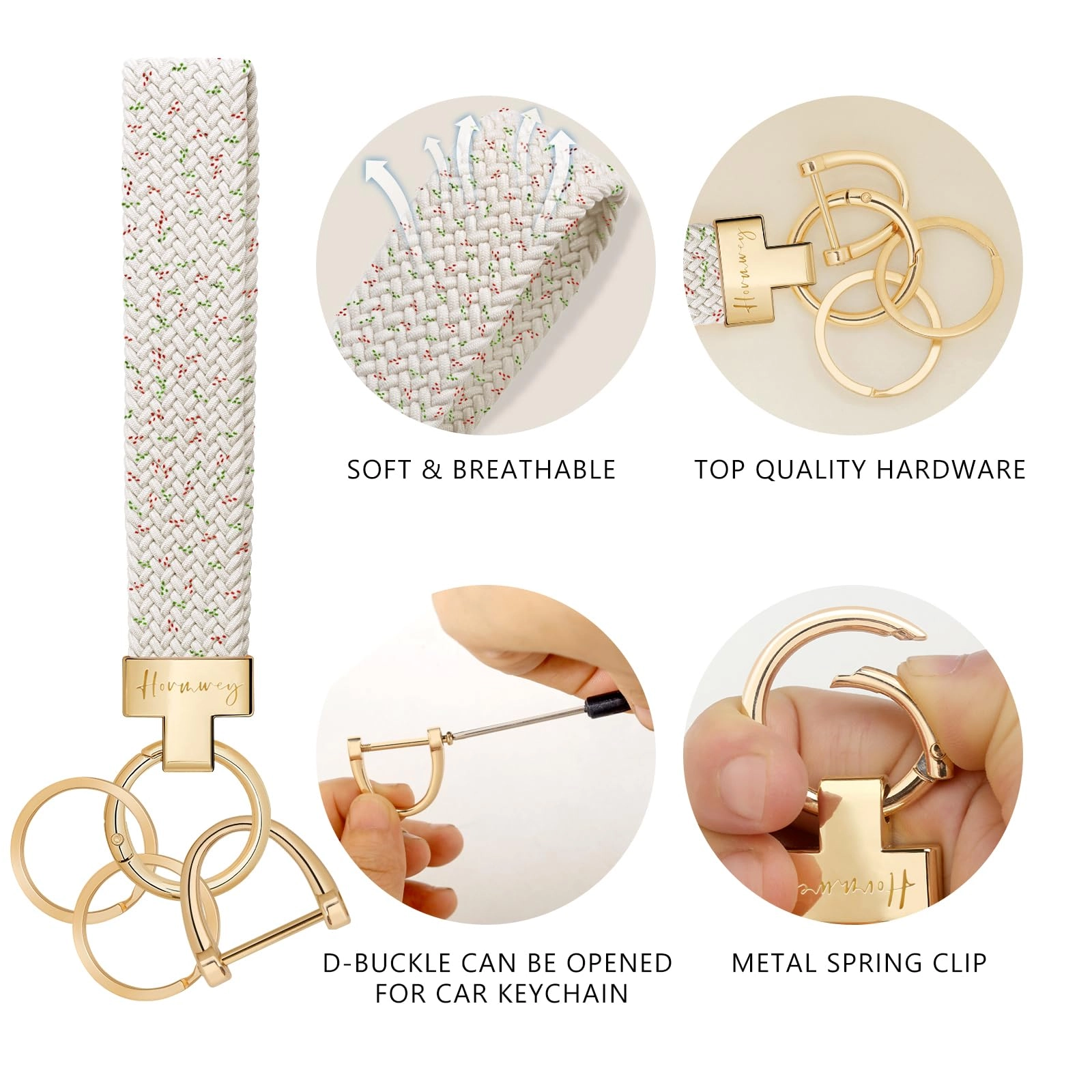 Elastic Wristlet Keychain - Fun