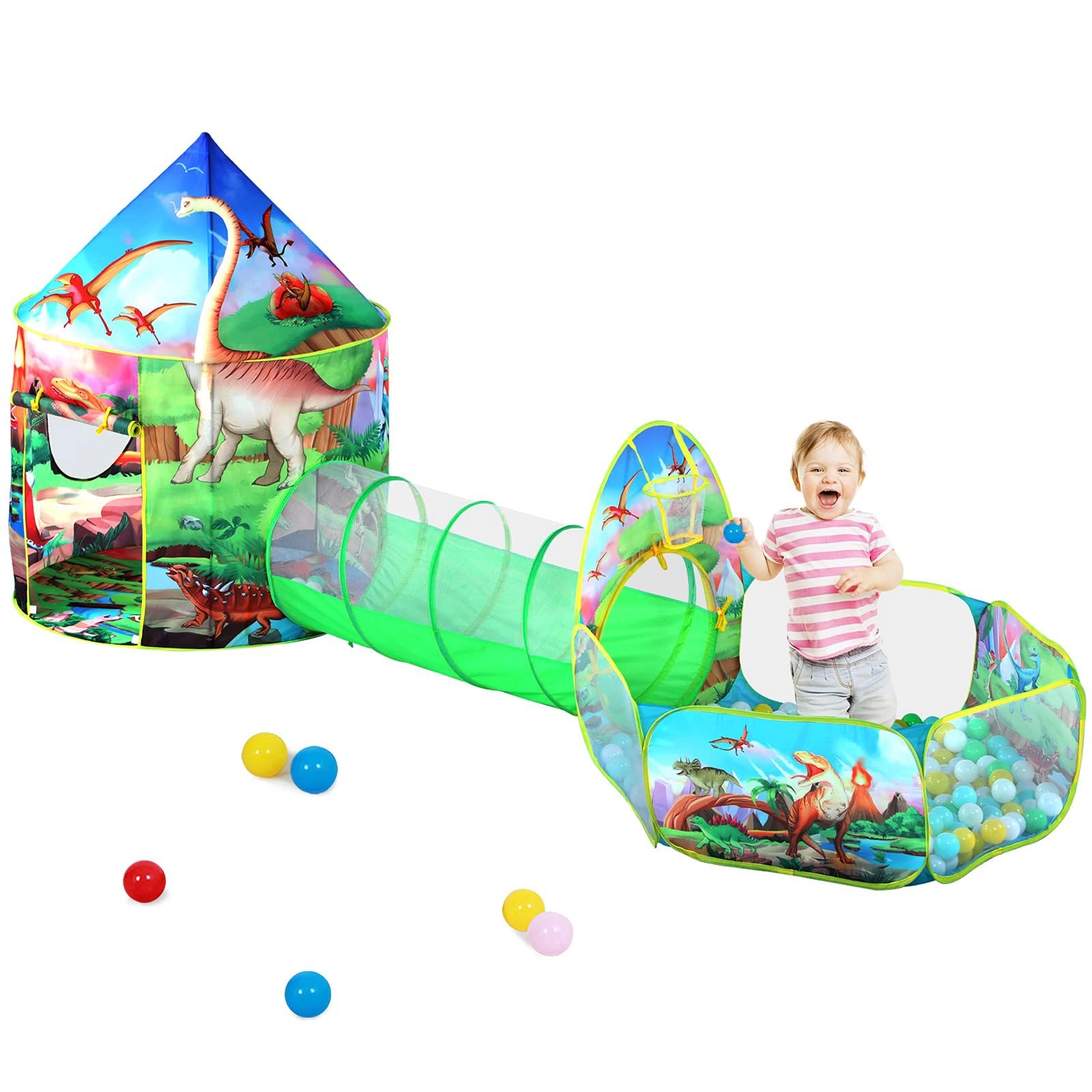 Dongguan Sainuo Outdoor Gear Co., Ltd Play Tent + Ball Pit + Crawl Tunnel