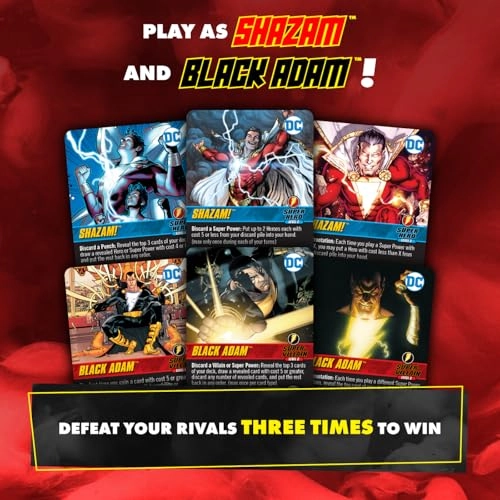 DC Deck-Building Game: Rivals – Shazam! vs. Black Adam - Card Game