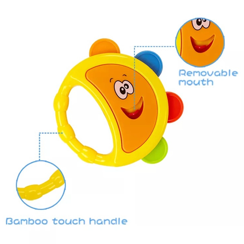 Baby Teething Rattle Toy - Colorful Handheld Sensory