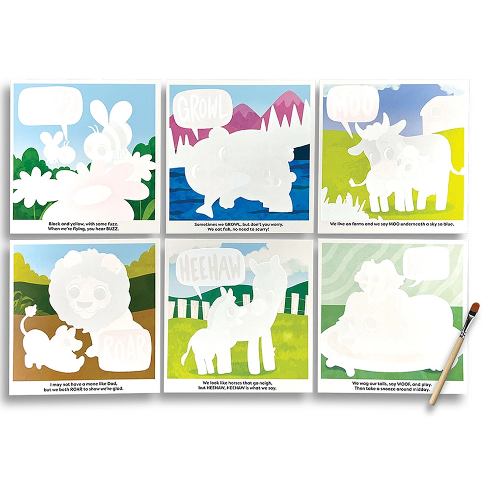 Water Amaze Water Reveal Boards - Suitable for 2 years and above 13 piece set