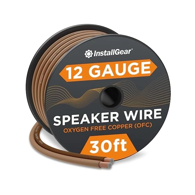 InstallGear 12 Gauge Speaker Wire - 30-feet