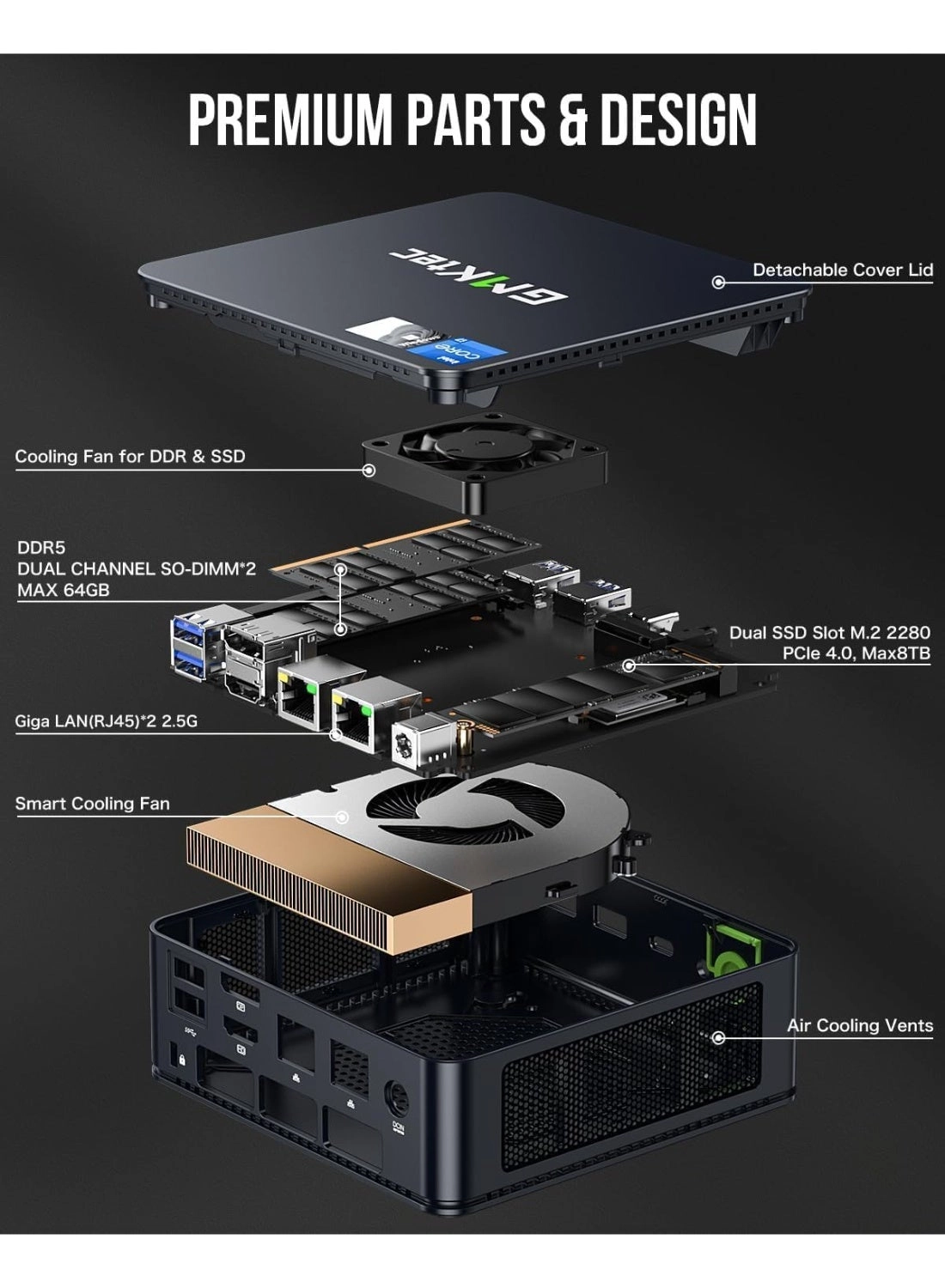 NucBox K7 PLUS - SSD 1TB 32GB Intel Core i7-13620H