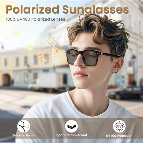 Smart Glasses - Polarized Bluetooth 5.3 Audio & Mic