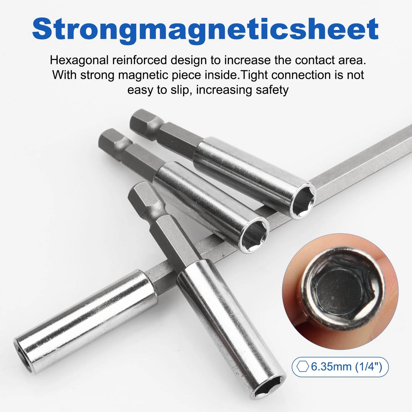 Magnetic Extension Socket Drill Bit Holder - 1/4" Hex