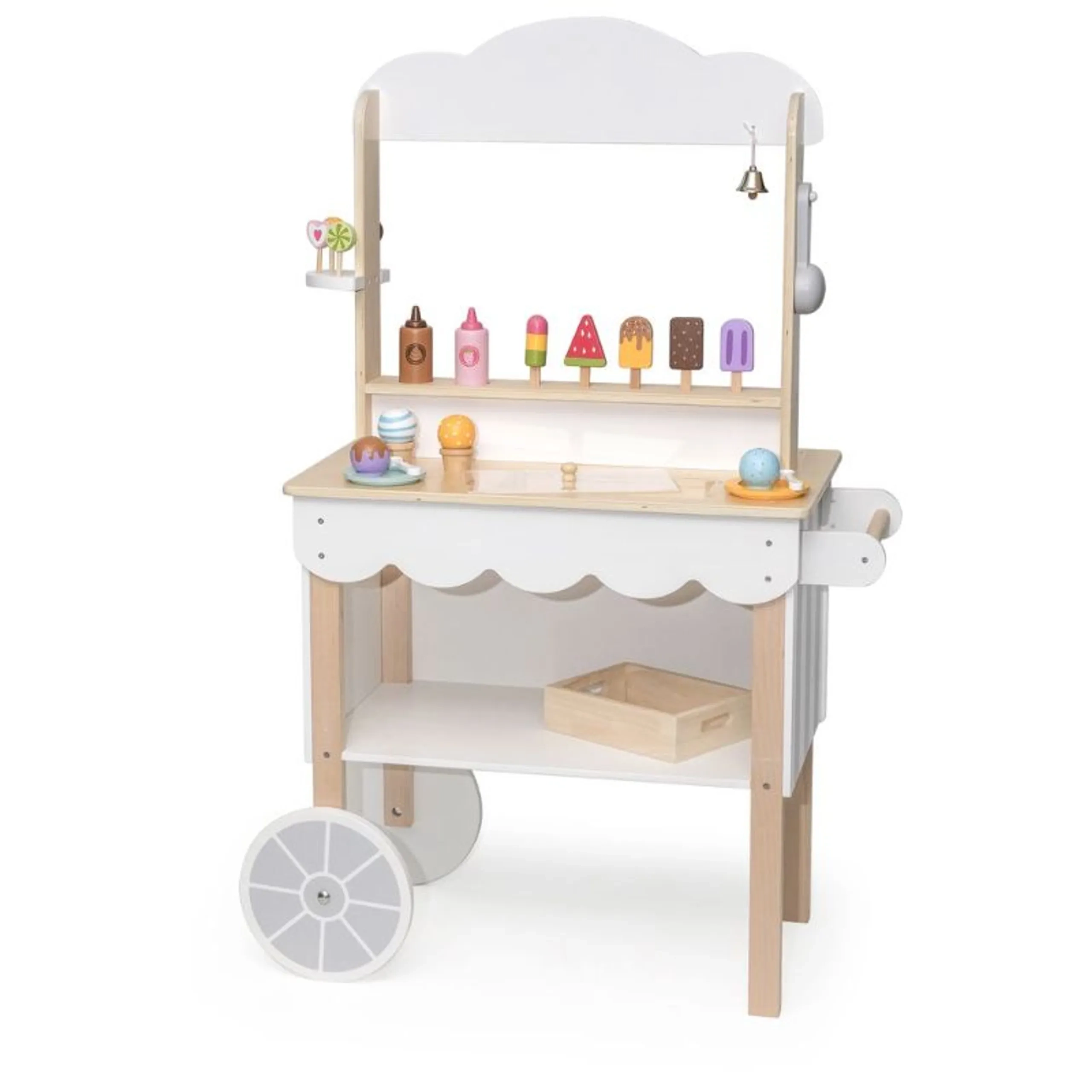 VIGA Ice Cream Mobile Shop - Wooden 3-in-1 (PCG-44550)