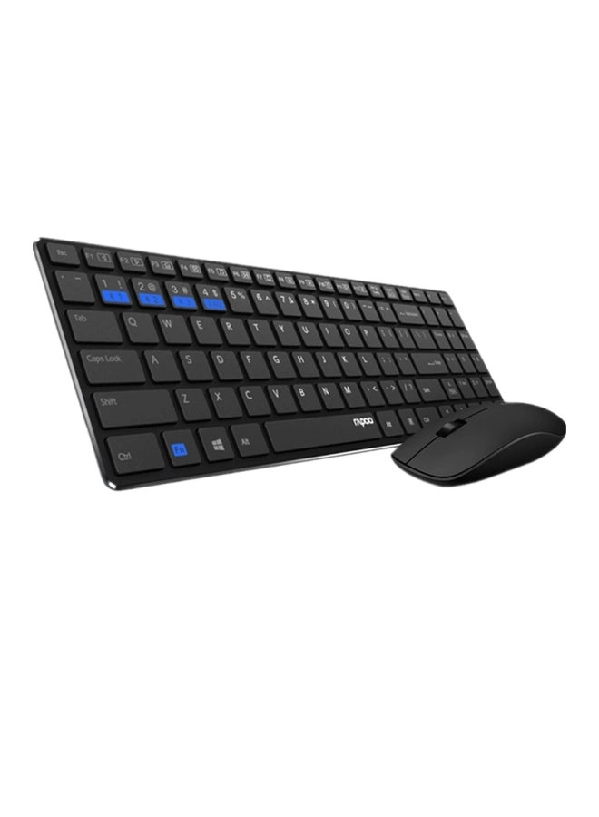 Rapoo Wireless Keyboard - Bluetooth Black + Mouse
