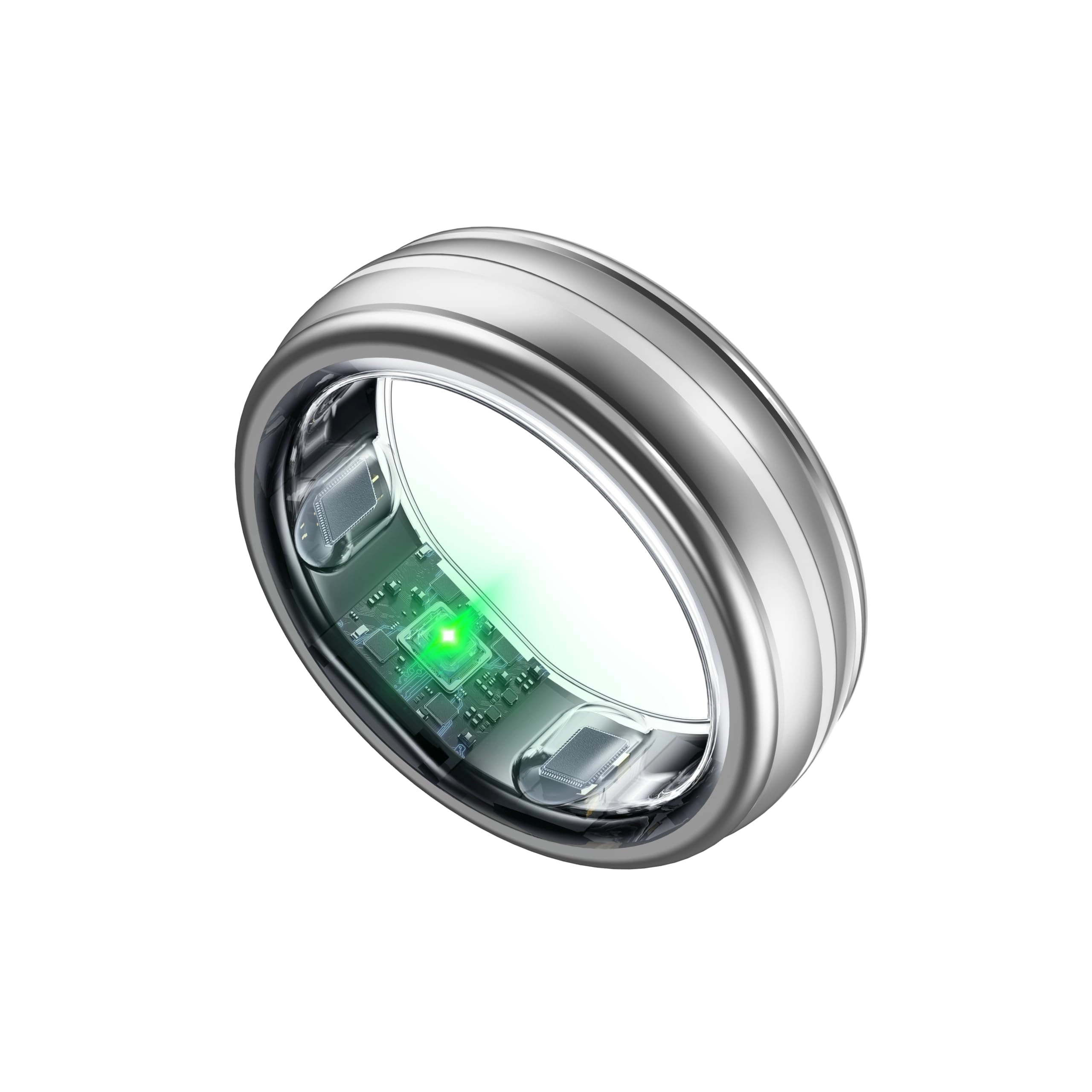 Smart Ring - Heart Rate Monitor Sleep & Step Tracker Waterproof No App Subscription