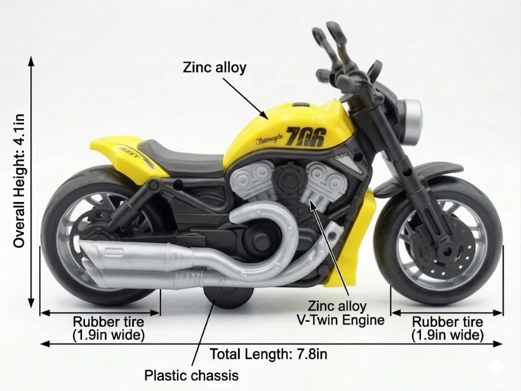 Mini Racing Friction Bike - 1 Count