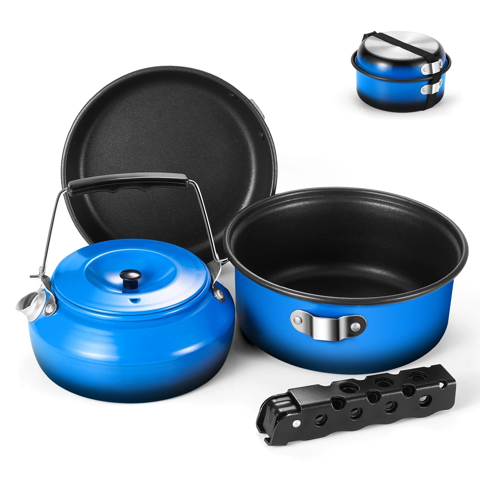 odoland Camping Cookware - 5pcs 1.2L