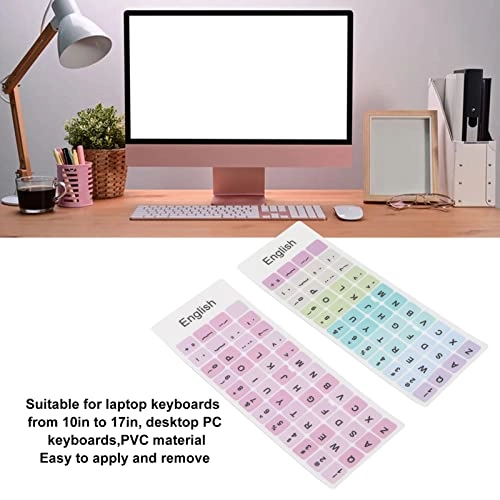 Keyboard Stickers - 2pcs English PVC