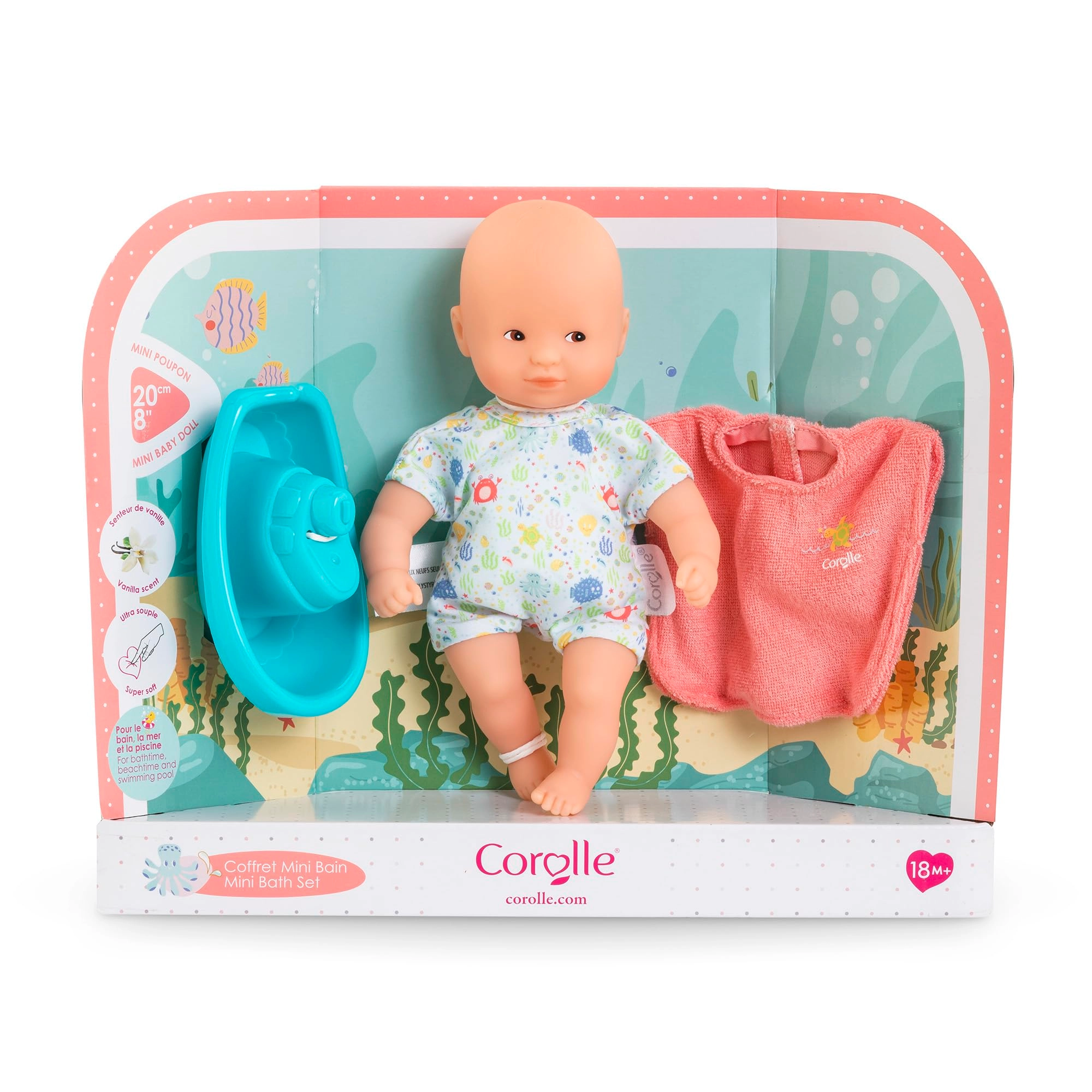 Corolle My First Baby Doll - 20 cm Mini Bath Set Ages 18+