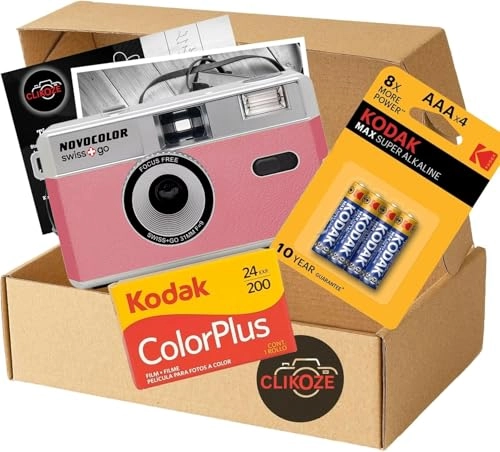 Swiss+Go Novocolor + ColorPlus 24 EXP + Max Super Alkaline AAA + Film Photography Tips Card