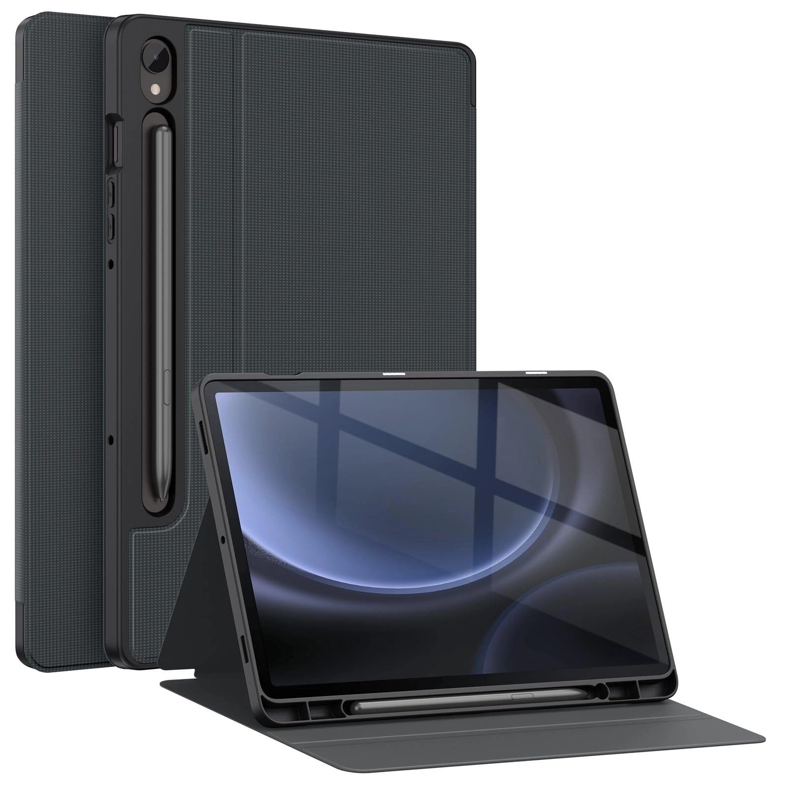 ZOOMEE STORE Stand Folio Case with Multi-Viewing Angles for Tab S9 11-inch and S9 FE 10.9-inch (2023)