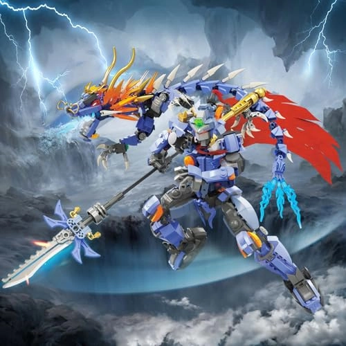 Mechanical Dragon Warrior - Movable Joints Display Stand