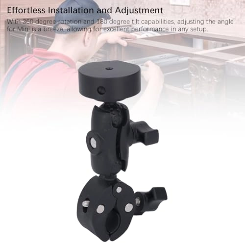 Mini Satellite Mount Bracket - Compact Lightweight Aluminum Alloy 360 degree rotation