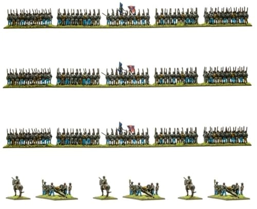 Black Powder Epic Battles American Civil War Confederate Brigade - Plastic Model Kit Unpainted